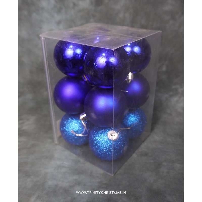 Blue Baubles Pack 6cm 20pc