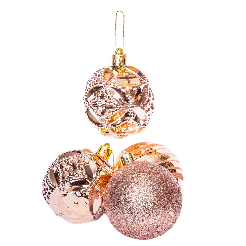 Gold Baubles Pack 6cm 20pc